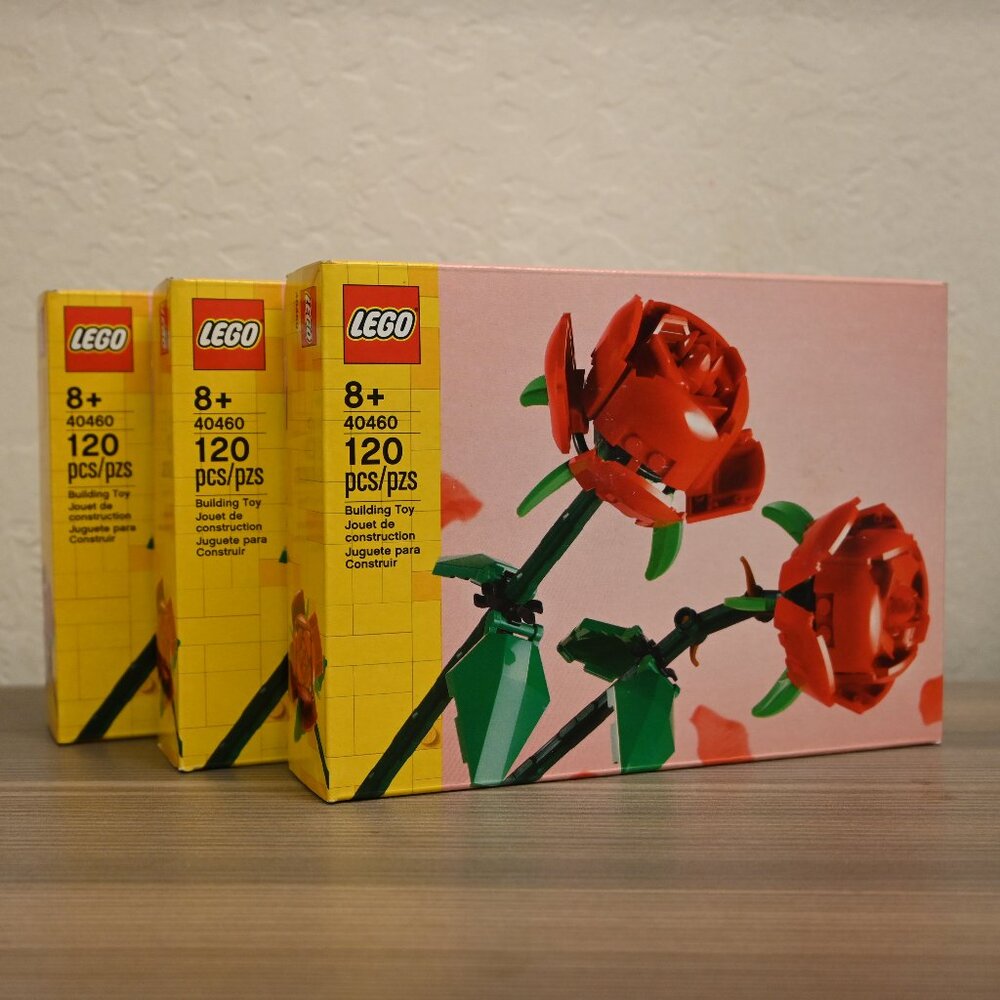 Lego Roses Building Toy (40460) (Set of 3)